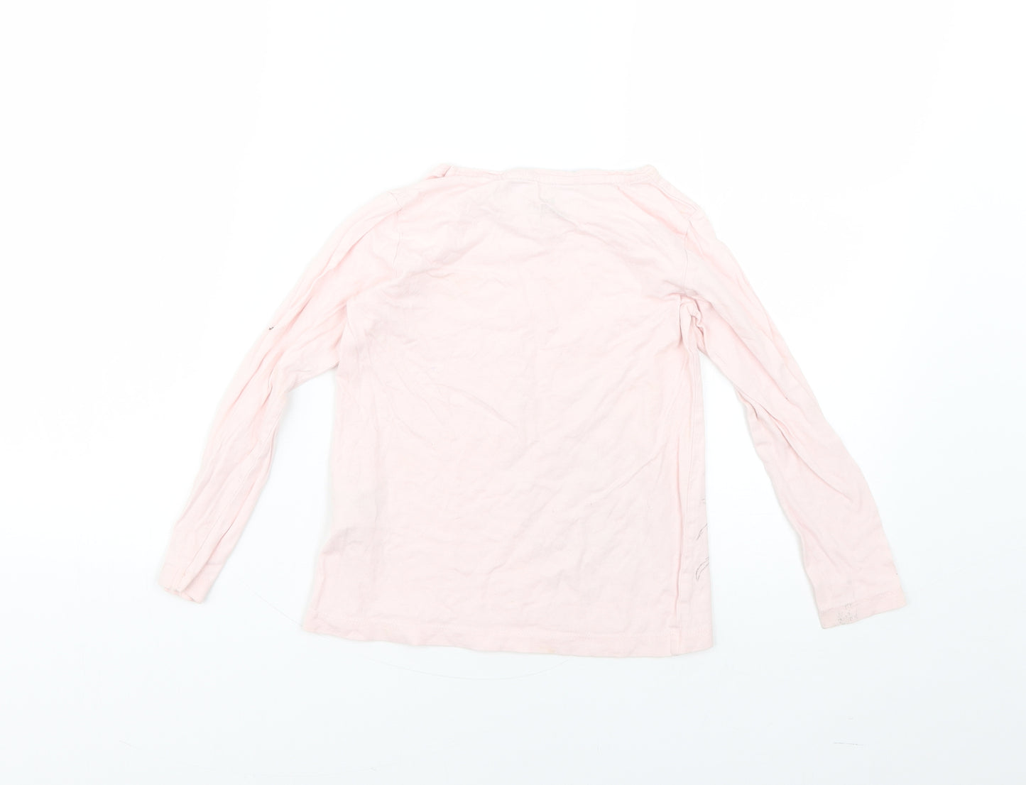 iupilu Girls Pink   Basic T-Shirt Size 5-6 Years