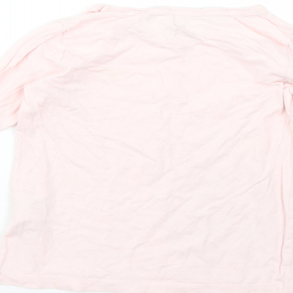 iupilu Girls Pink   Basic T-Shirt Size 5-6 Years