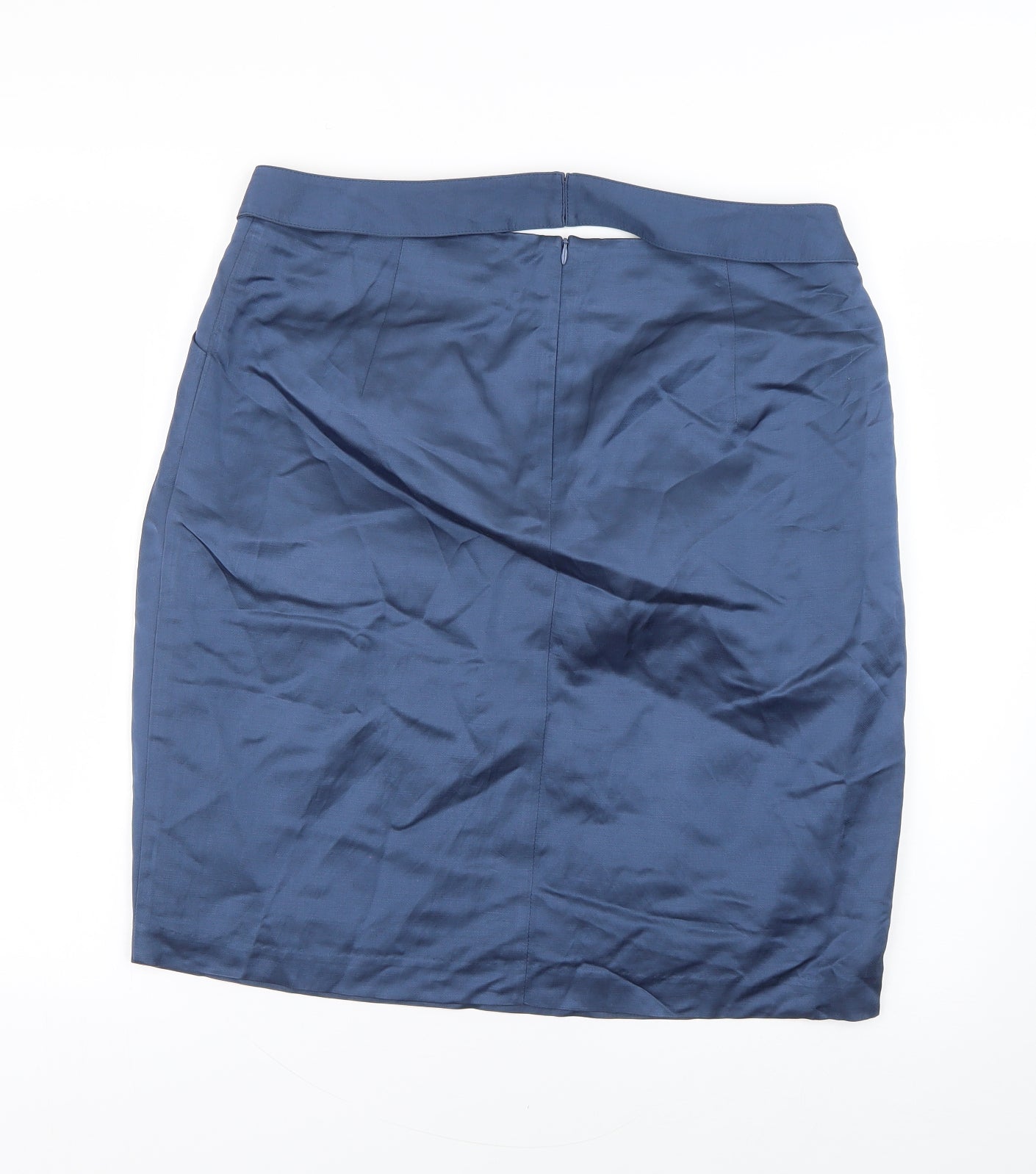 Marks and Spencer Womens Blue   Straight & Pencil Skirt Size 14