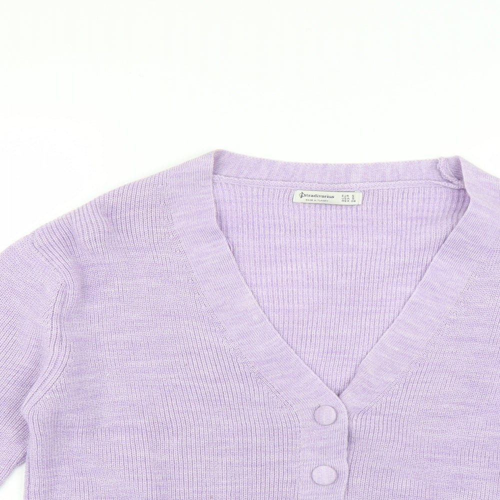 Stradivarius Womens Purple   Cardigan Jumper Size S