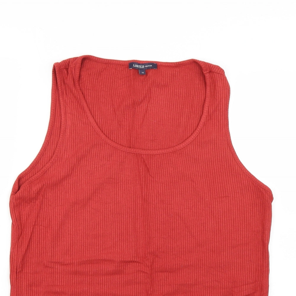 Marks and Spencer Womens Brown   Basic T-Shirt Size 14