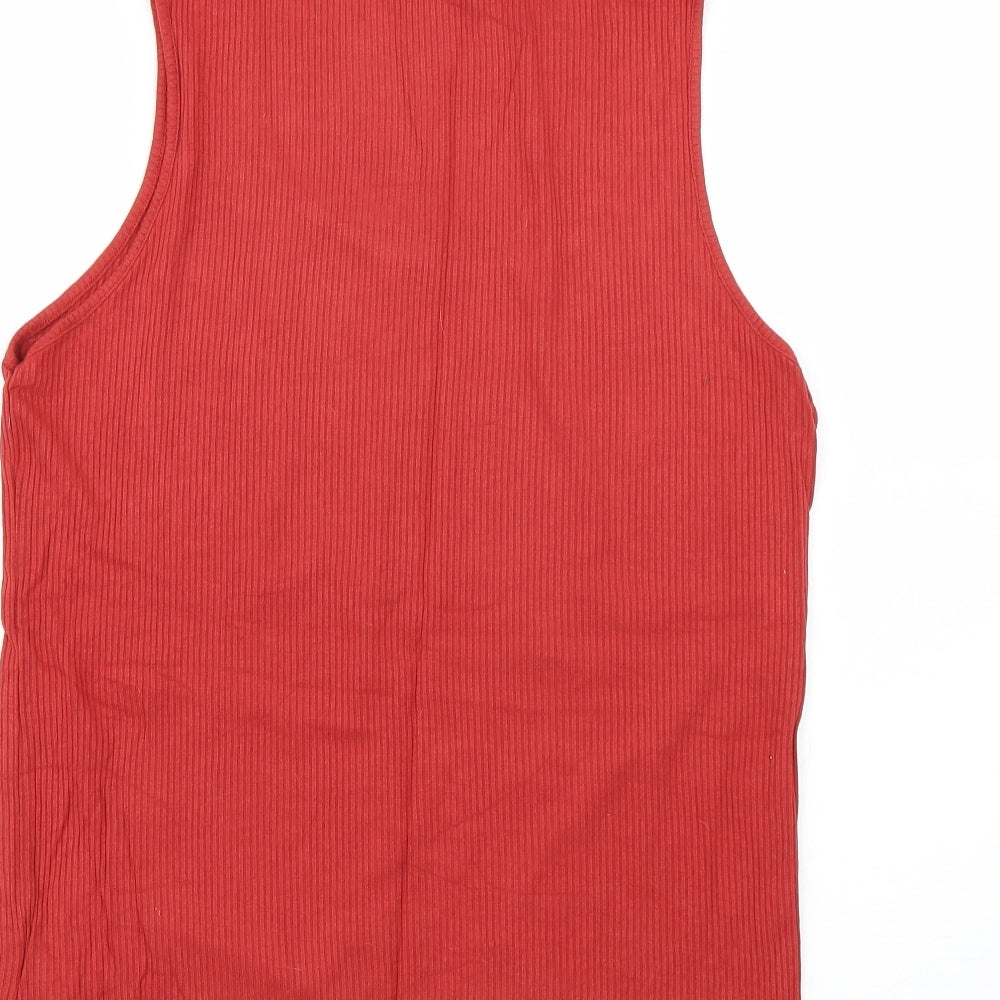 Marks and Spencer Womens Brown   Basic T-Shirt Size 14