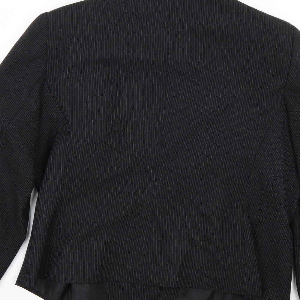 Papaya Womens Black Striped  Jacket Blazer Size 20