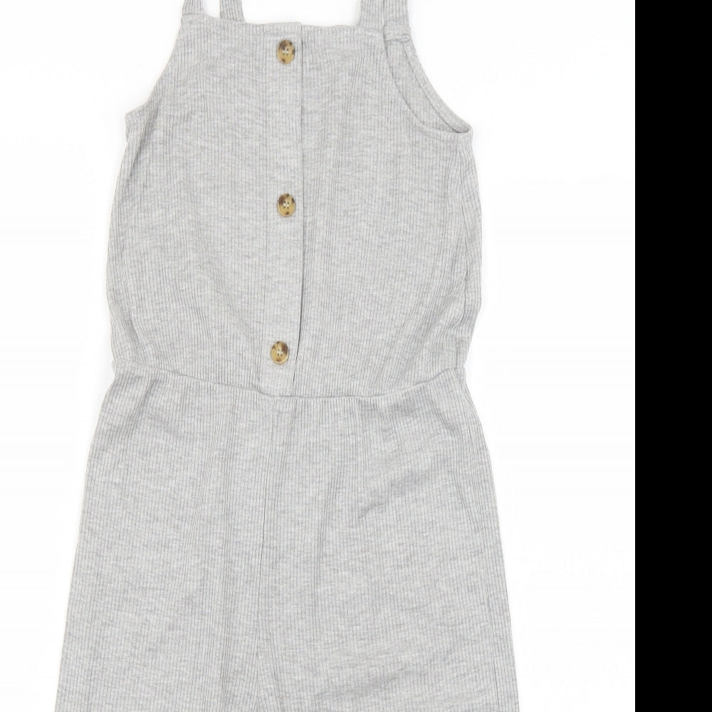 Matalan Girls Grey   Playsuit One-Piece Size 10 Years