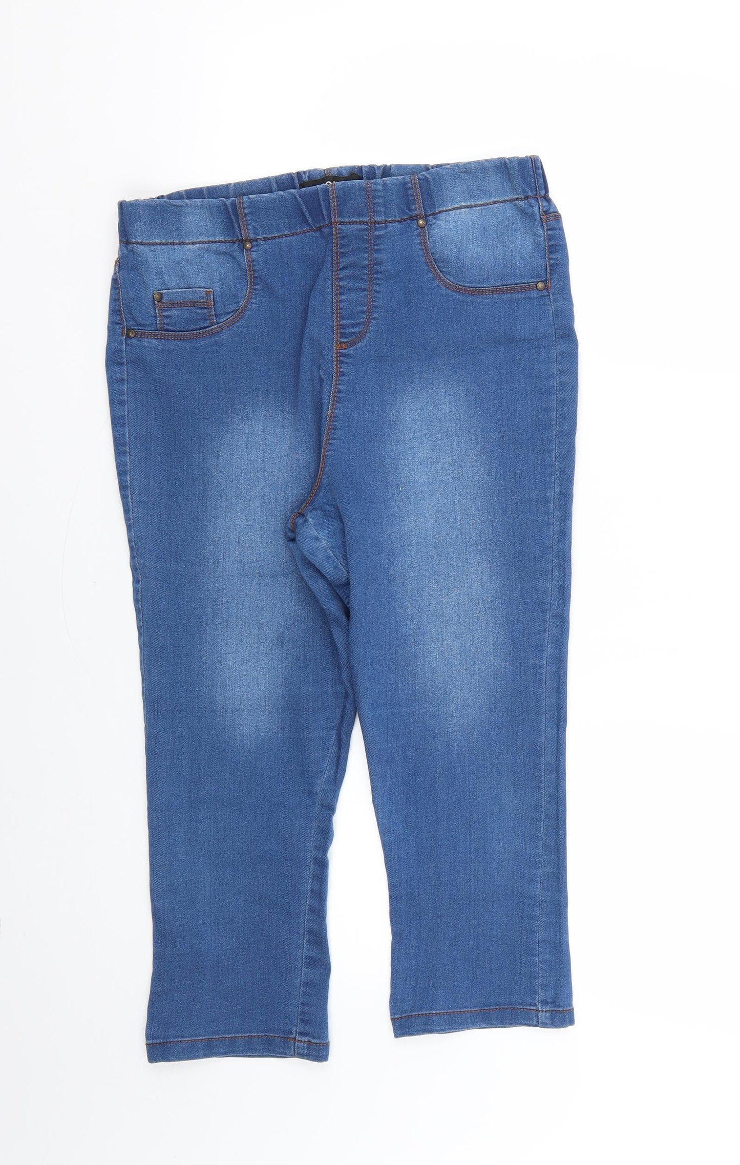 Preworn Womens Blue   Cropped Jeans Size 12