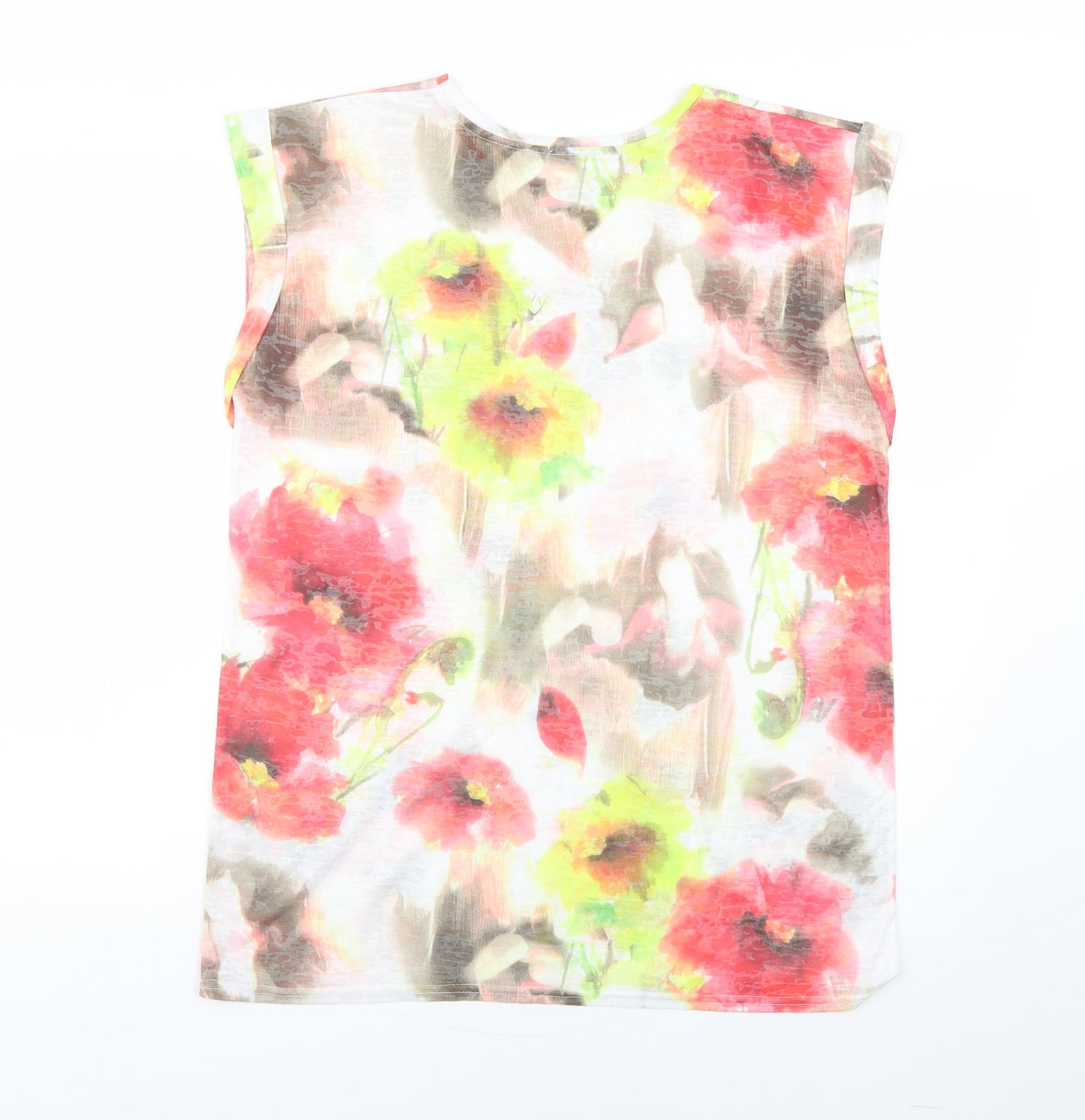 River Island Womens Multicoloured Floral  Basic T-Shirt Size 10