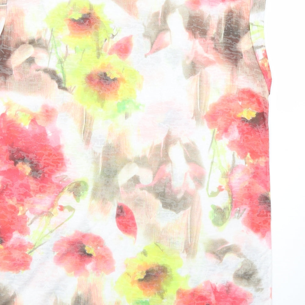 River Island Womens Multicoloured Floral  Basic T-Shirt Size 10
