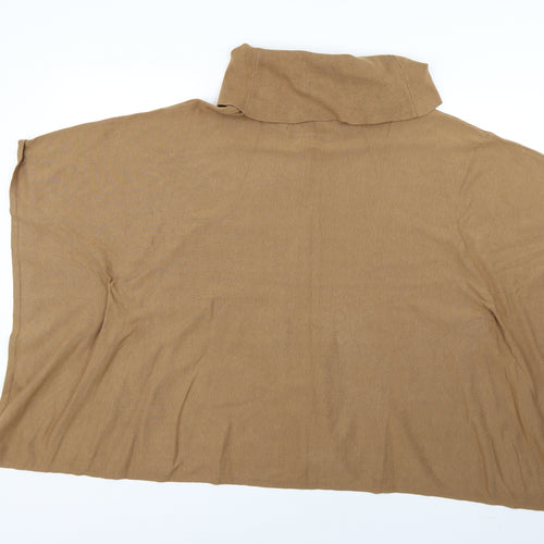 Charter Club Womens Brown   Overcoat Poncho Size S