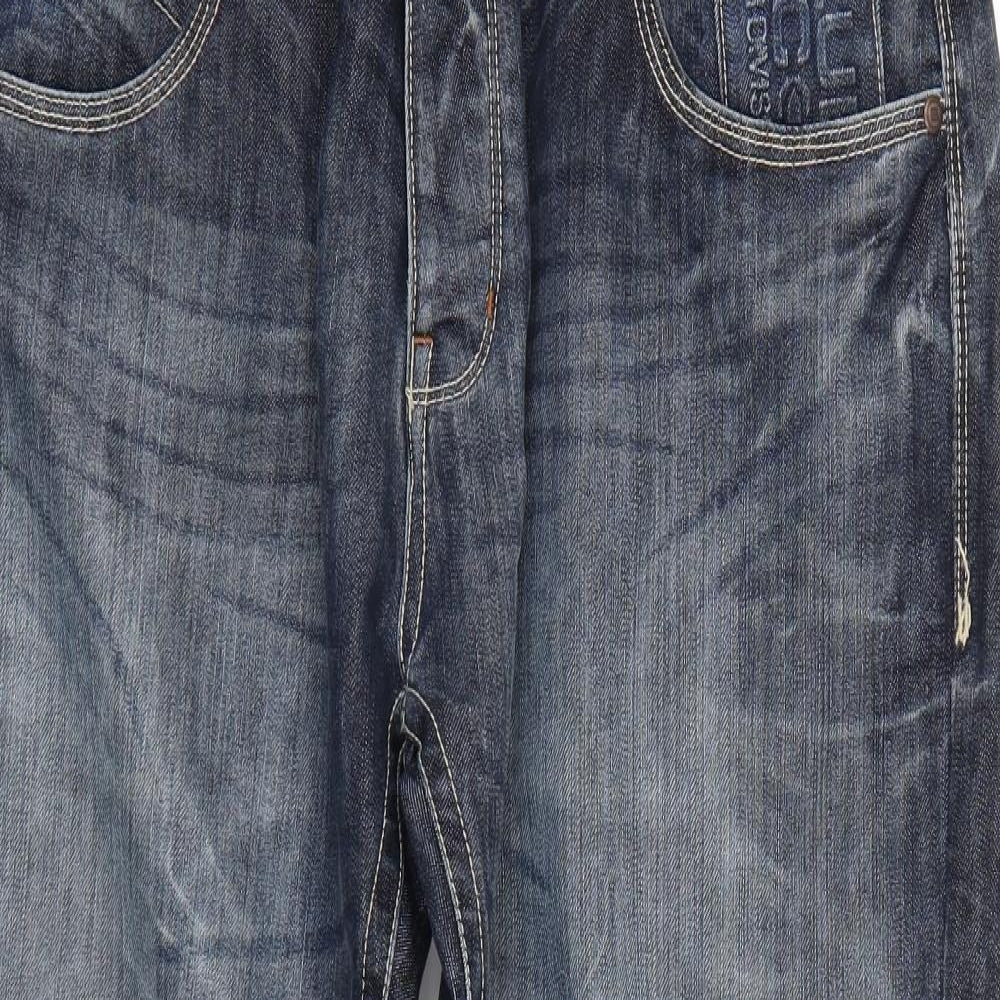 Blue Inc Mens Blue   Straight Jeans Size 38 L27 in