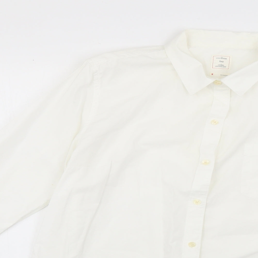 Gap Mens White    Dress Shirt Size M