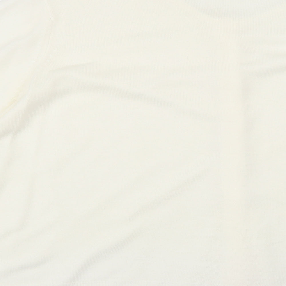 Marks and Spencer Womens White   Cardigan Jumper Size 20