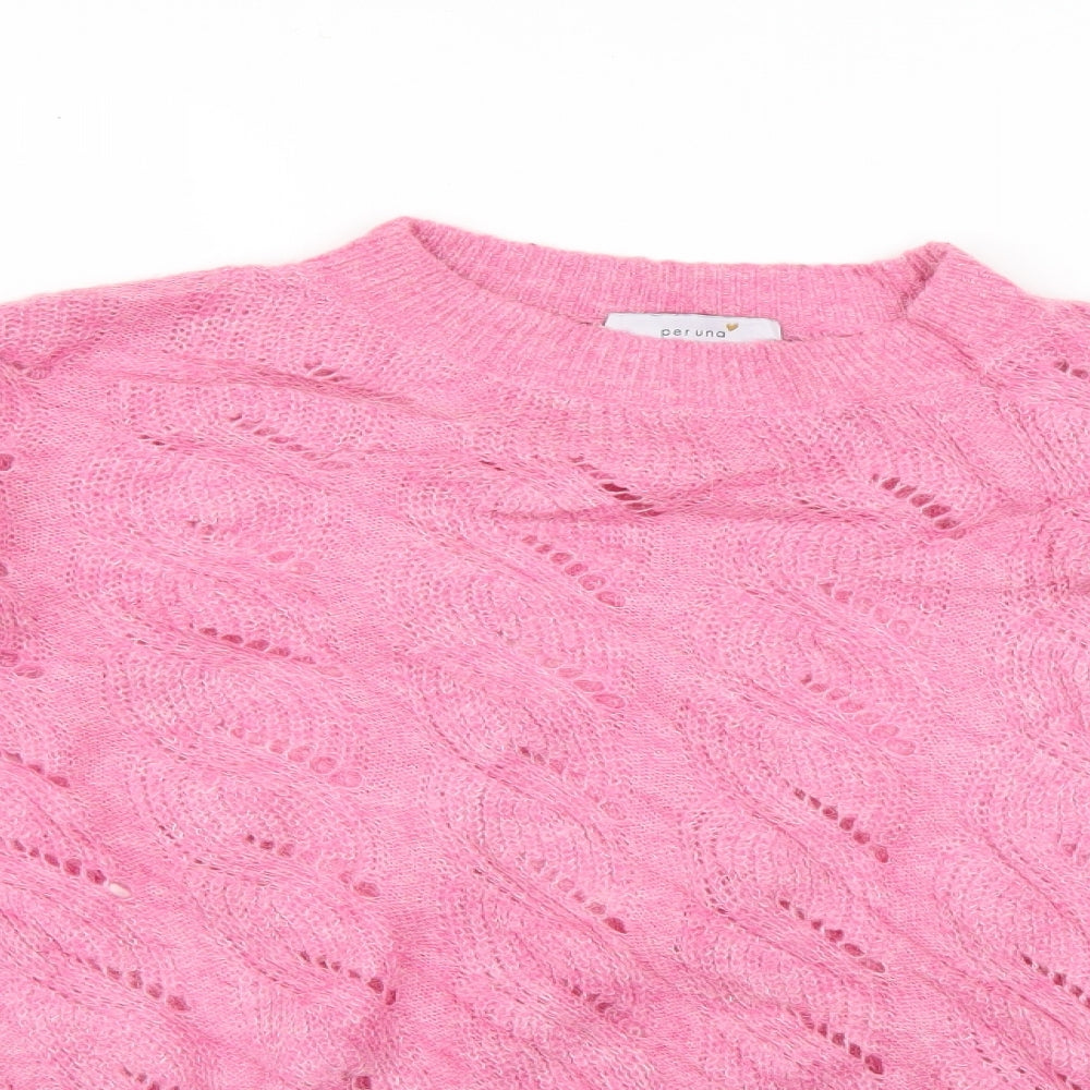 Marks and Spencer Womens Pink   Pullover Jumper Size 14