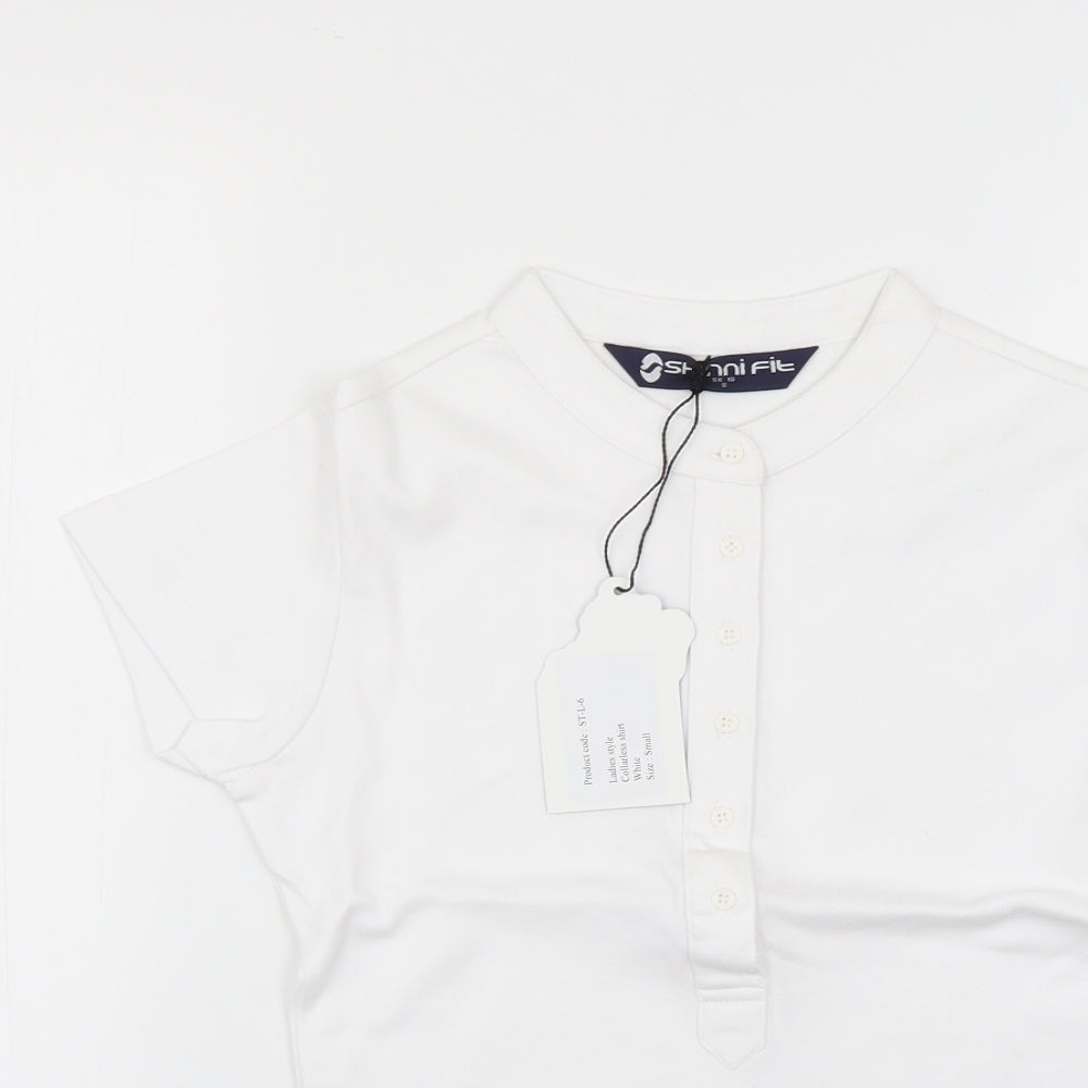 Skinnifit Womens White   Basic T-Shirt Size S