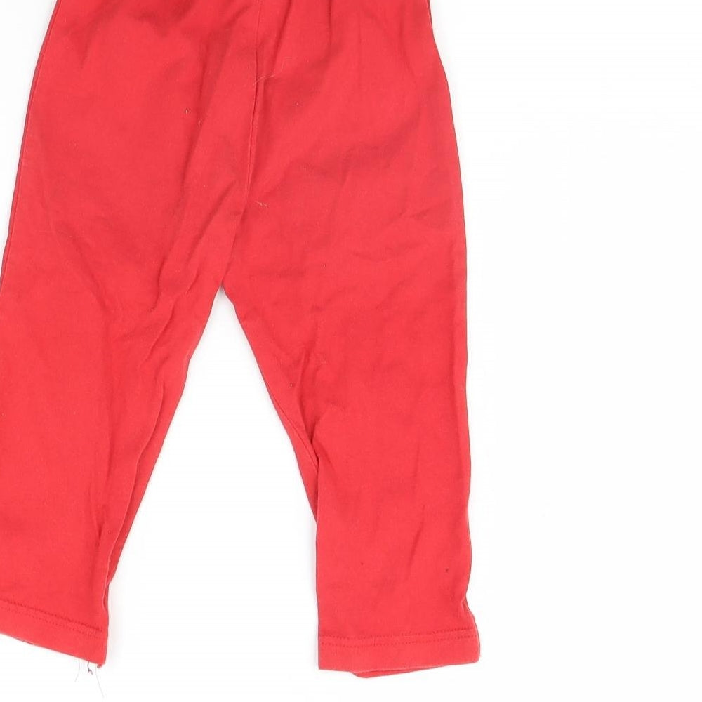 JAKO Girls Red   Capri Trousers Size 4 Years