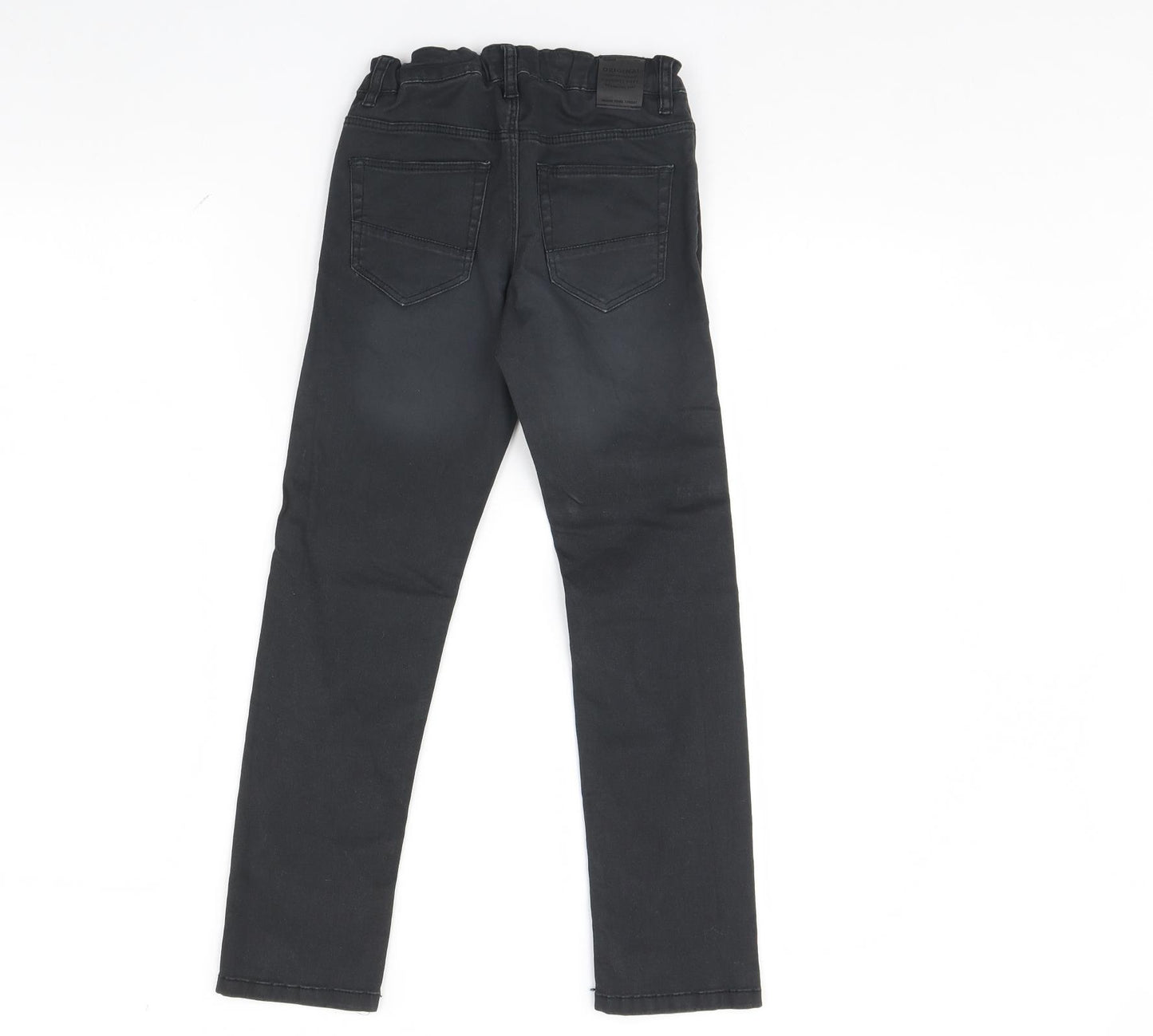 H&M Boys Black  Denim Straight Jeans Size 7 Years