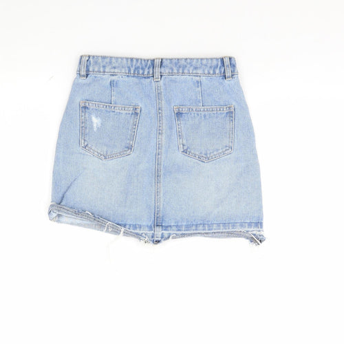 Candy Couture Girls Blue  Denim Mini Skirt Size 9 Years
