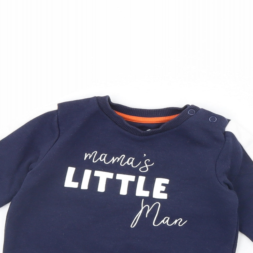 Fred & FLo Baby Blue   Pullover Jumper Size 9-12 Months  - Mama's little man