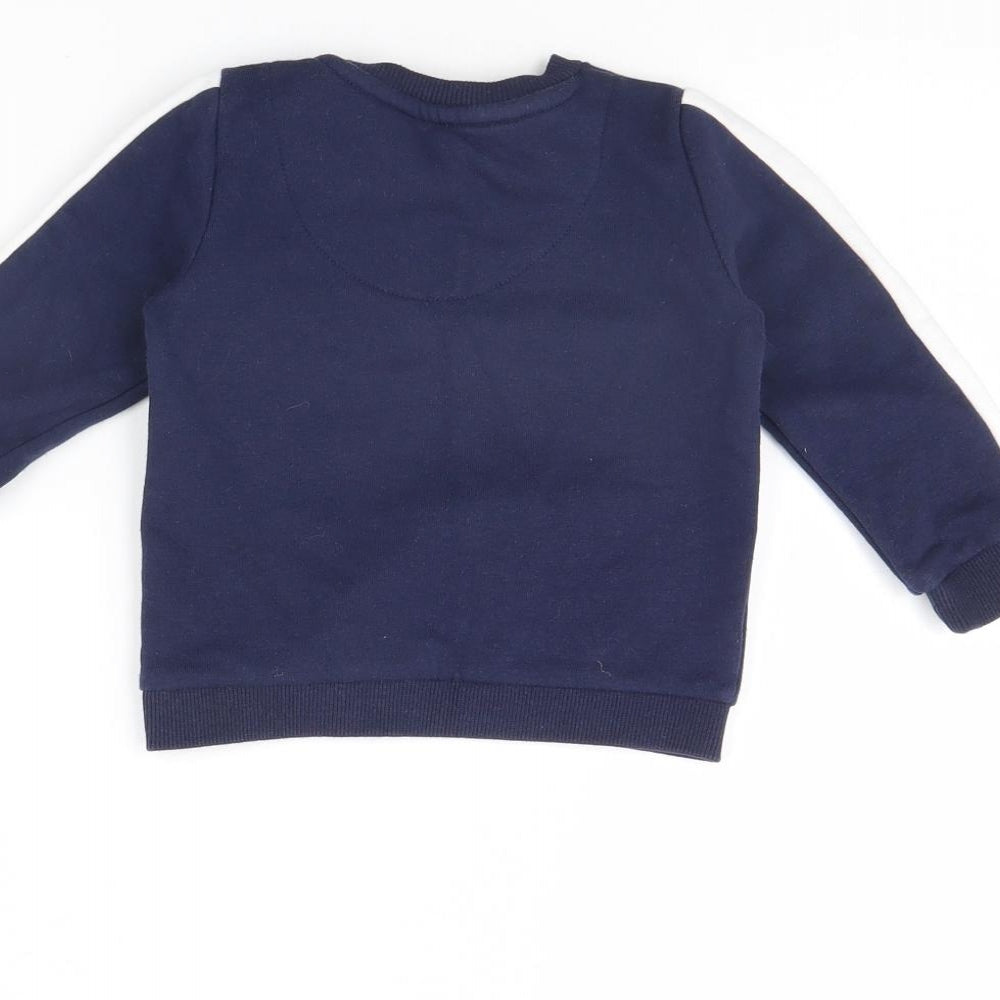 Fred & FLo Baby Blue   Pullover Jumper Size 9-12 Months  - Mama's little man