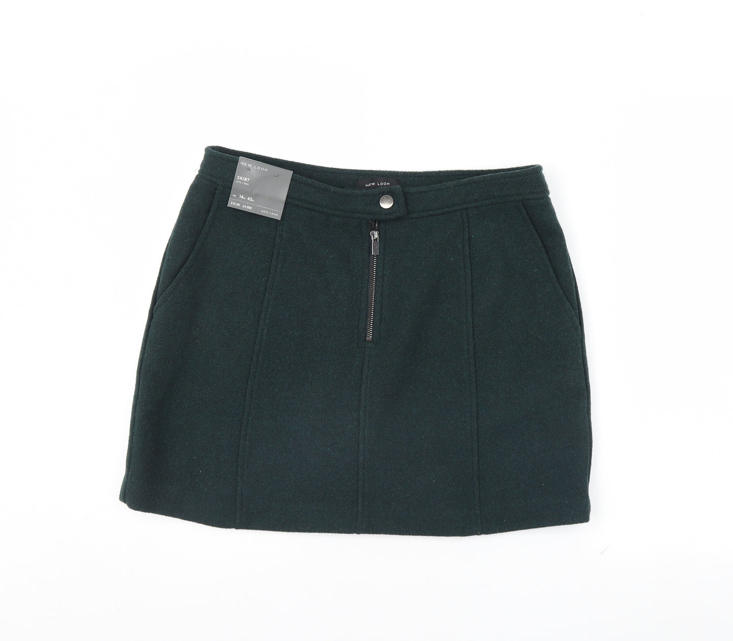 New Look Womens Green   Mini Skirt Size 14