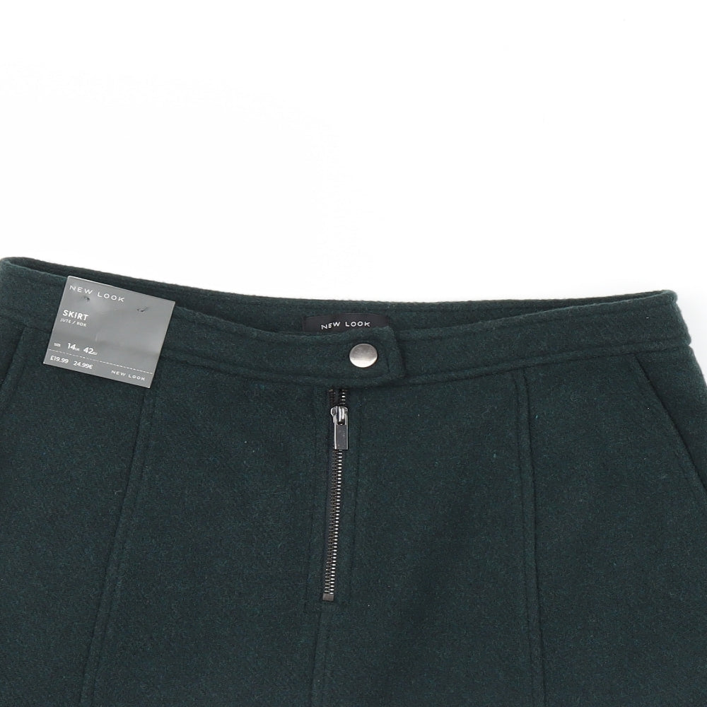 New Look Womens Green   Mini Skirt Size 14