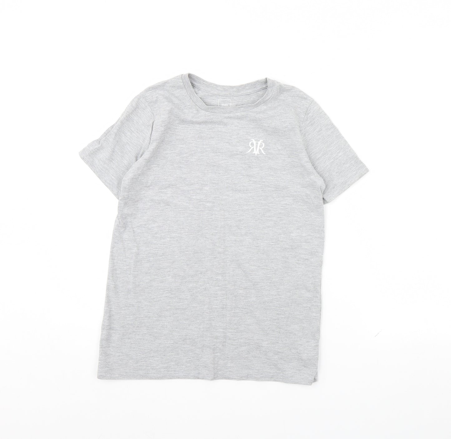River Island Boys Grey   Basic T-Shirt Size 9 Years