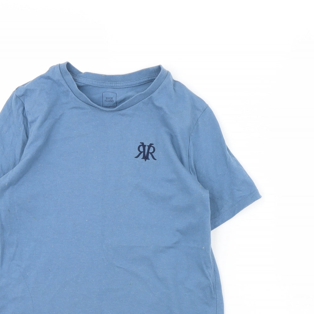 River Island Boys Blue   Basic T-Shirt Size 9 Years