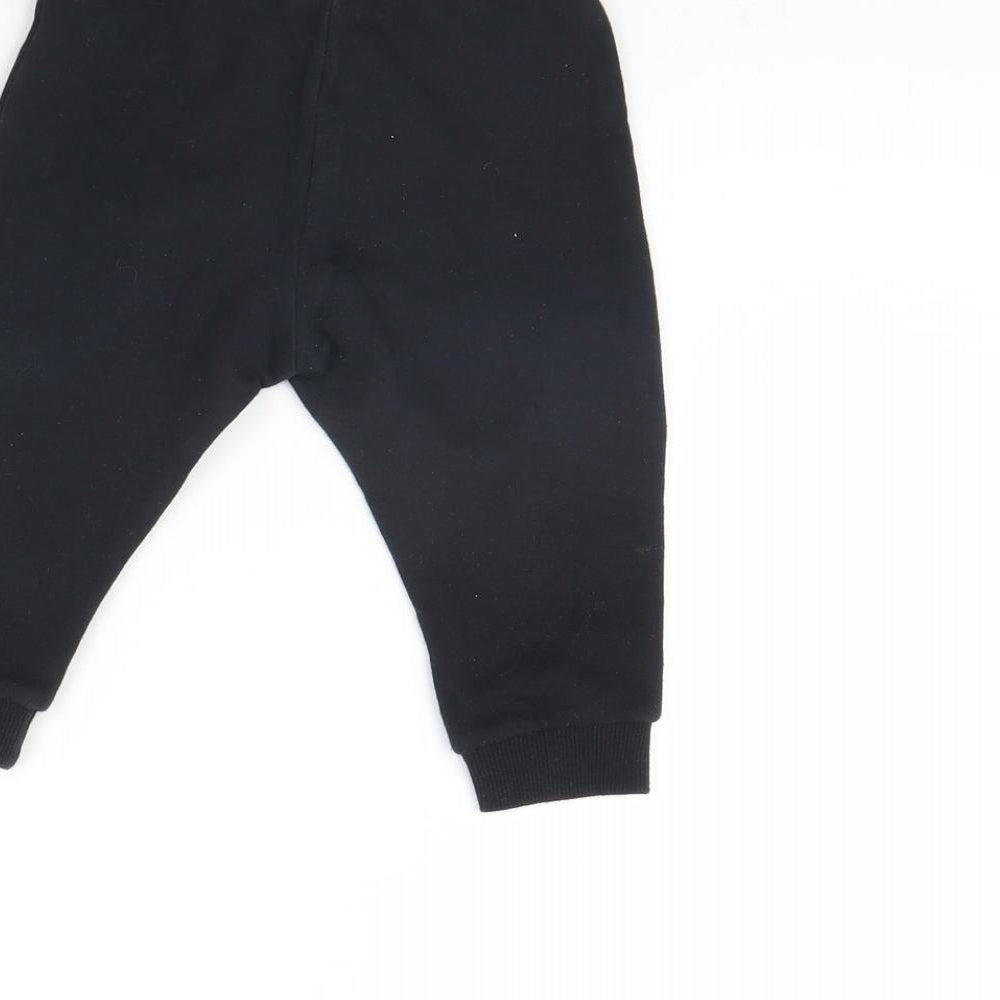 Fred & FLo Baby Black   Jogger Trousers Size 9 Months