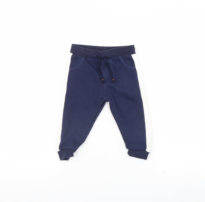 Fred & FLo Baby Blue   Jogger Trousers Size 9 Months