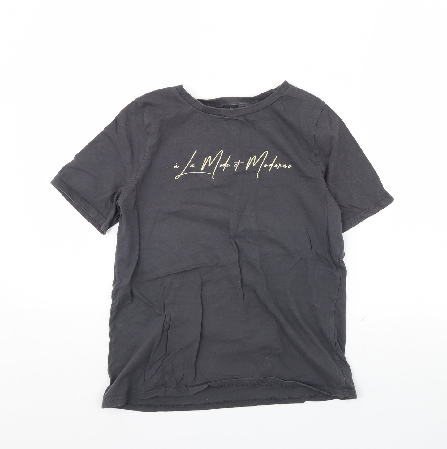 River Island Womens Grey   Basic T-Shirt Size 10