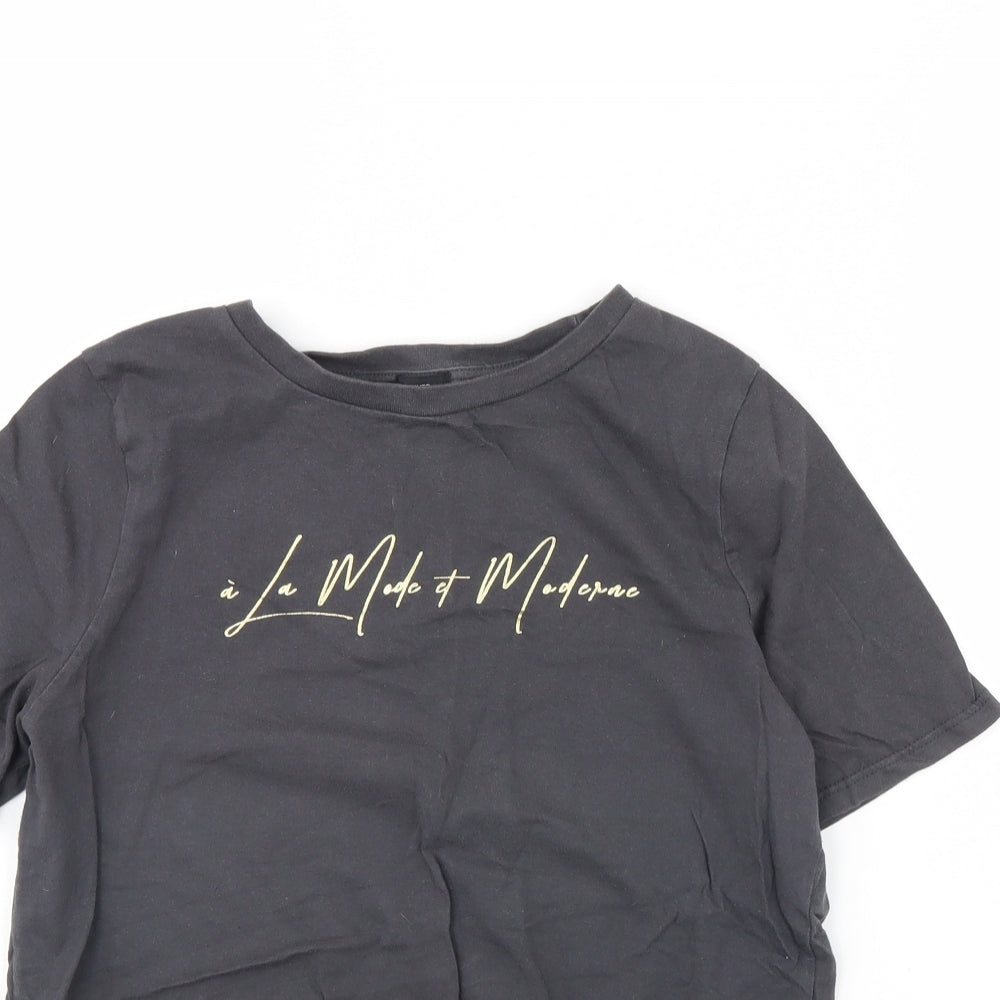 River Island Womens Grey   Basic T-Shirt Size 10