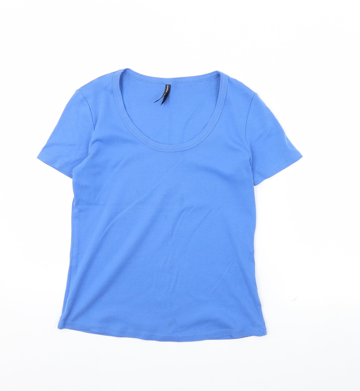 M&s Womens Blue   Basic T-Shirt Size 14