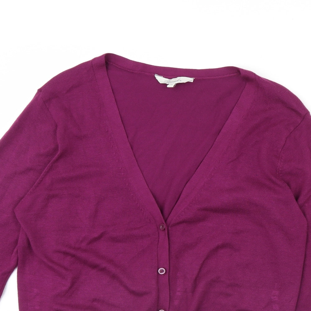 Peacocks Womens Purple   Cardigan Jumper Size 18