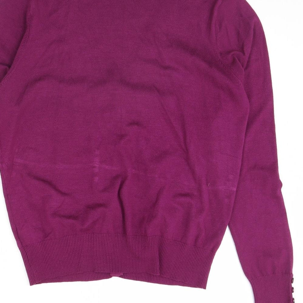 Peacocks Womens Purple   Cardigan Jumper Size 18