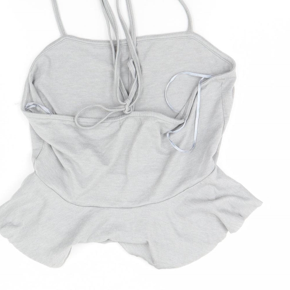 River Island Womens Grey   Cropped Tank Size 10