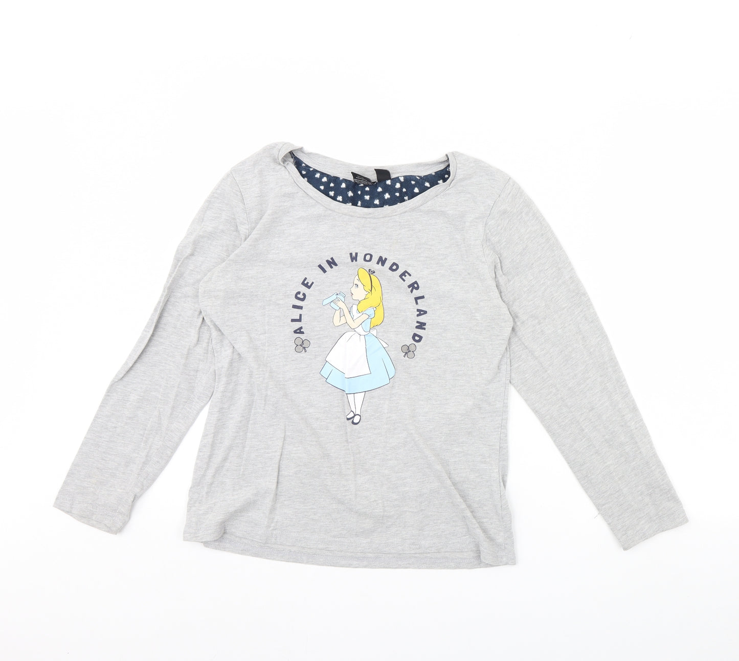 Disney Womens Grey Solid  Cami Pyjama Top Size 10  - Disney