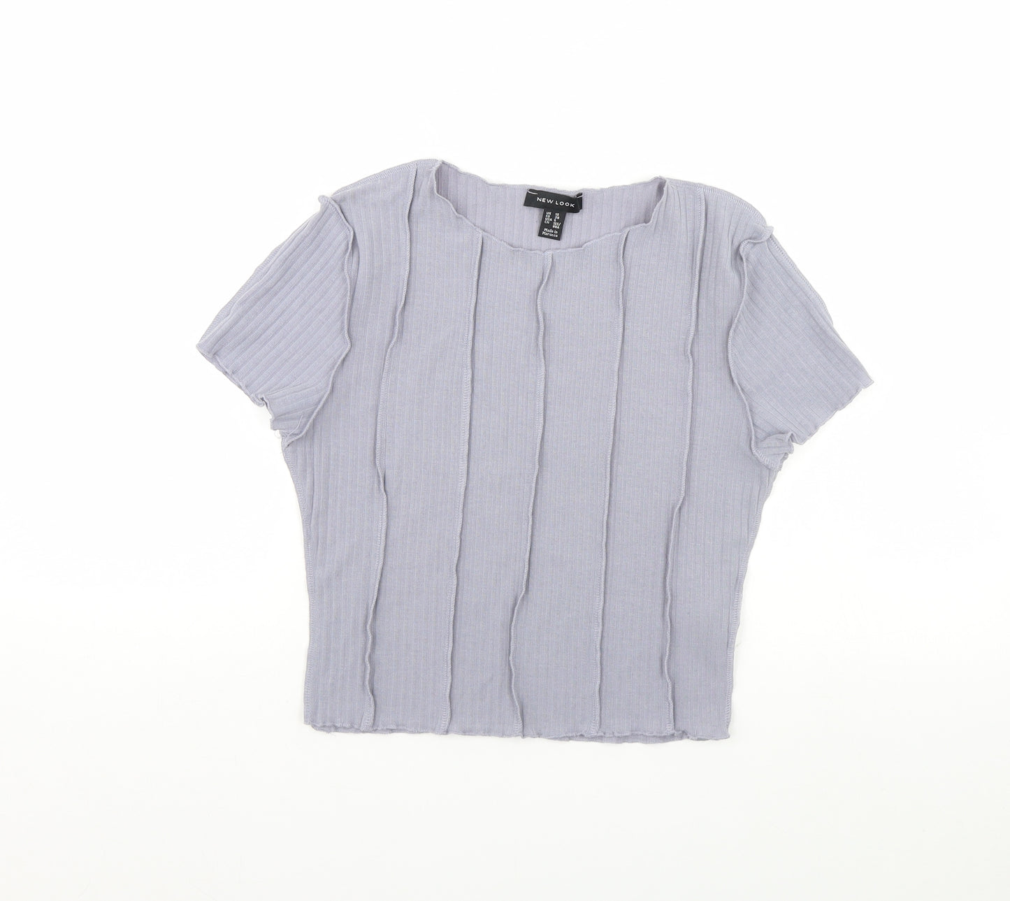 New Look Womens Blue   Cropped T-Shirt Size 10