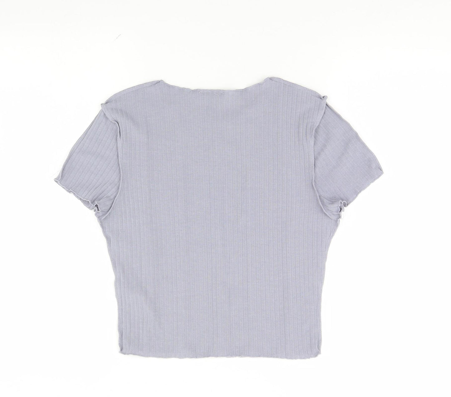 New Look Womens Blue   Cropped T-Shirt Size 10