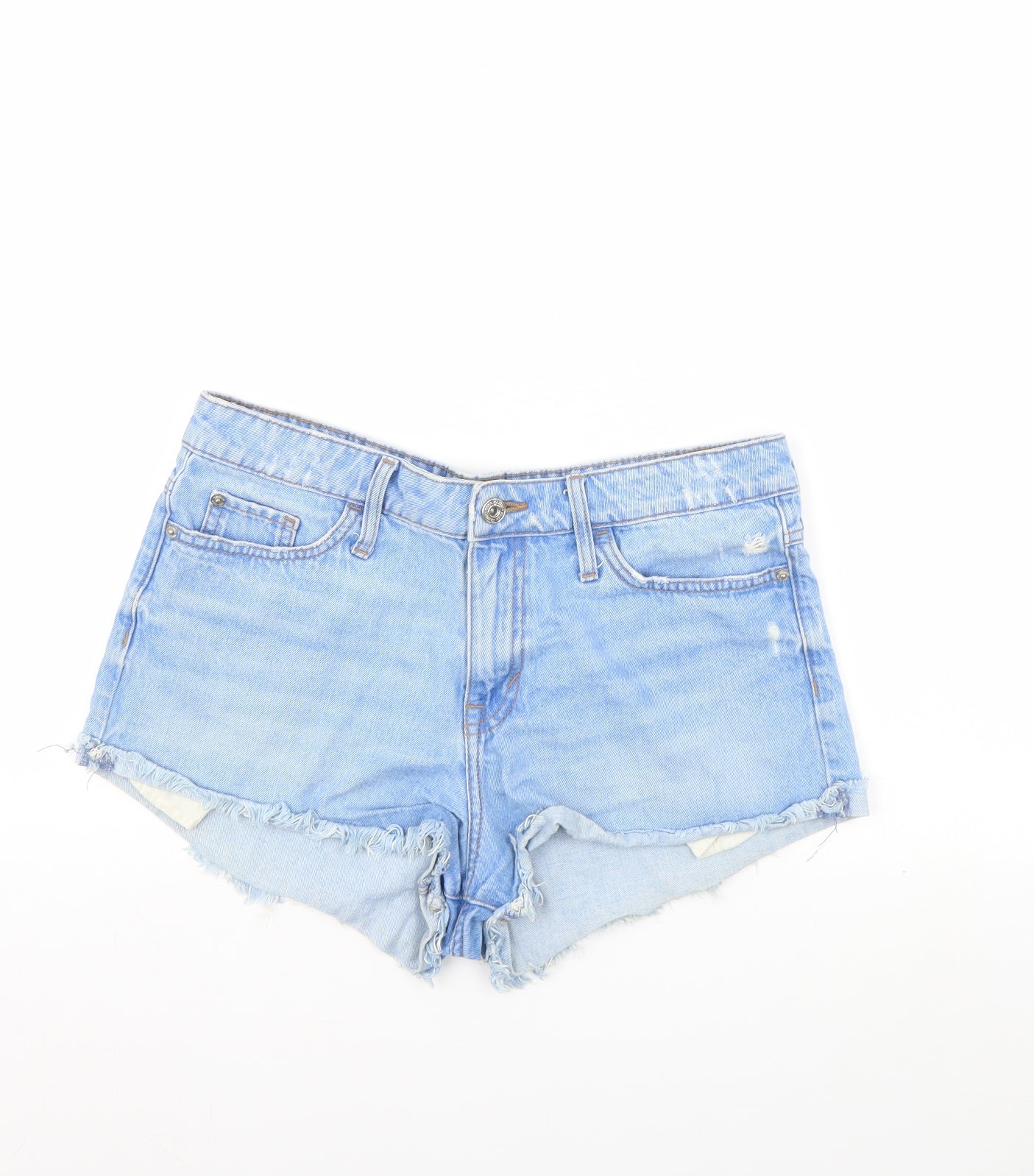 River Island Womens Blue  Denim Cut-Off Shorts Size 12