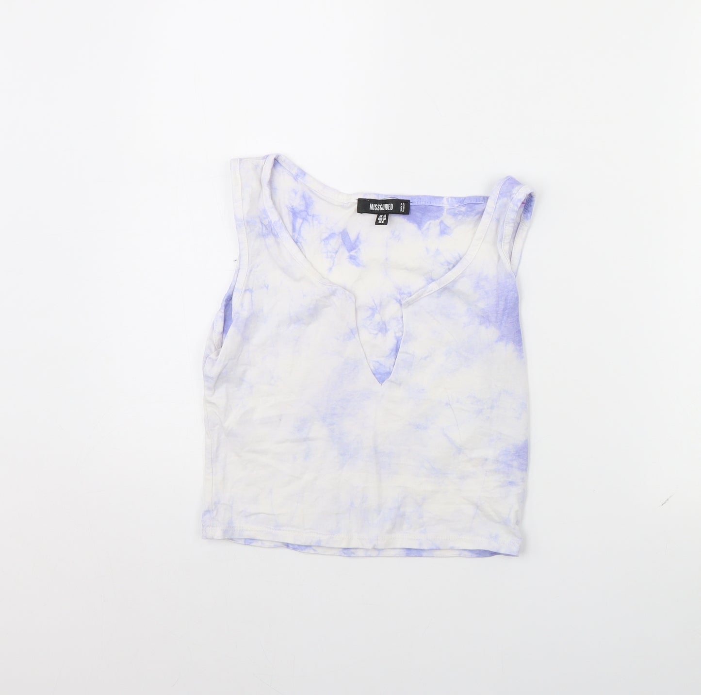 Missguided Womens White   Cropped Tank Size 10