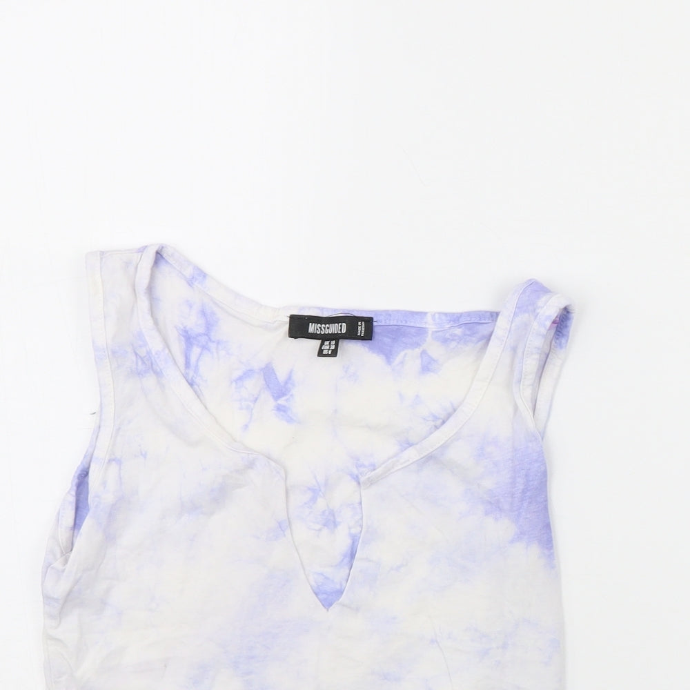 Missguided Womens White   Cropped Tank Size 10