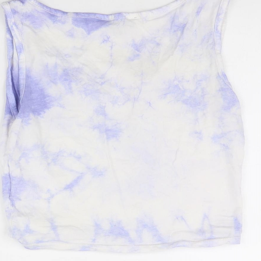 Missguided Womens White   Cropped Tank Size 10
