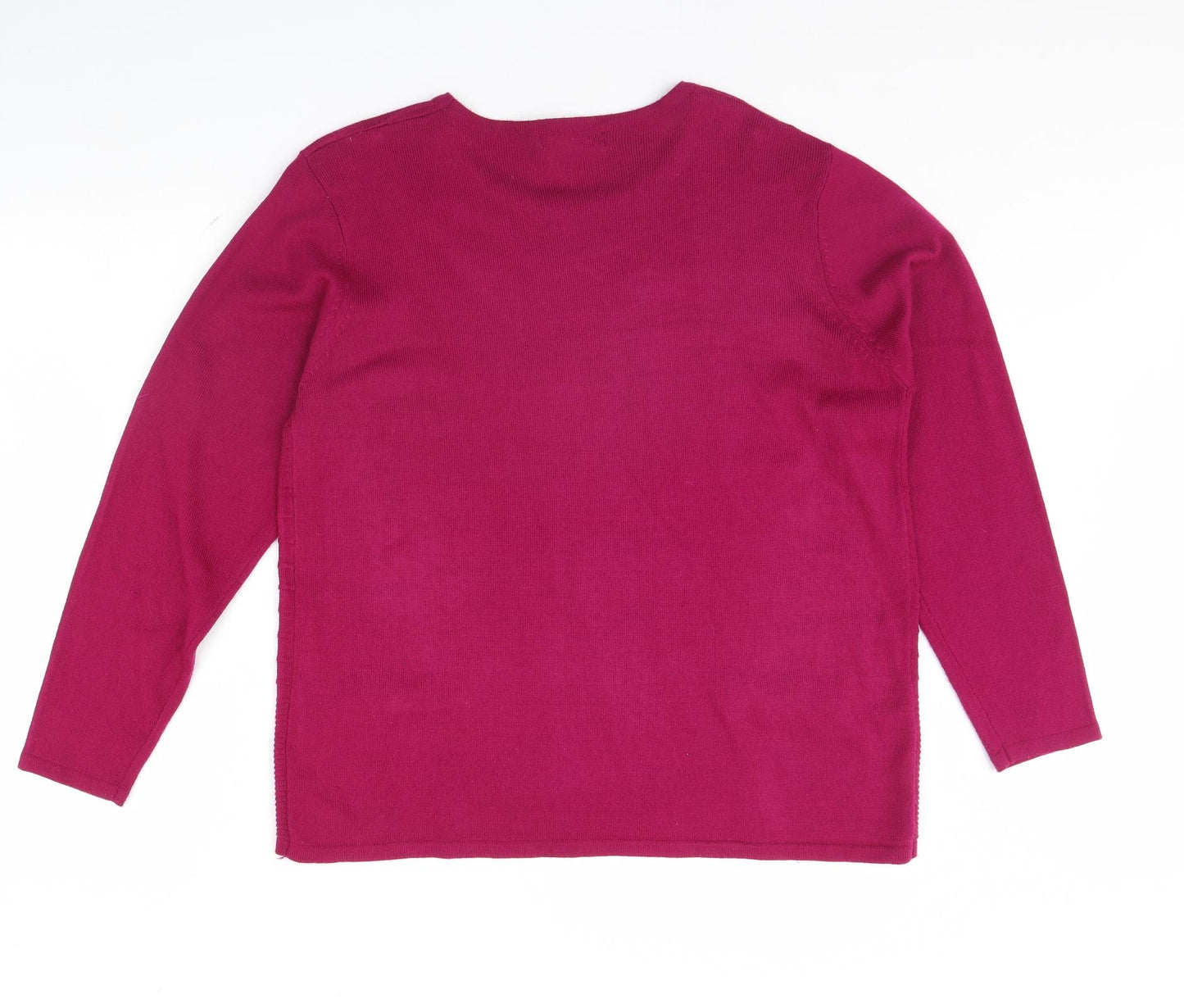 Mind Flower Womens Pink   Pullover Jumper Size L