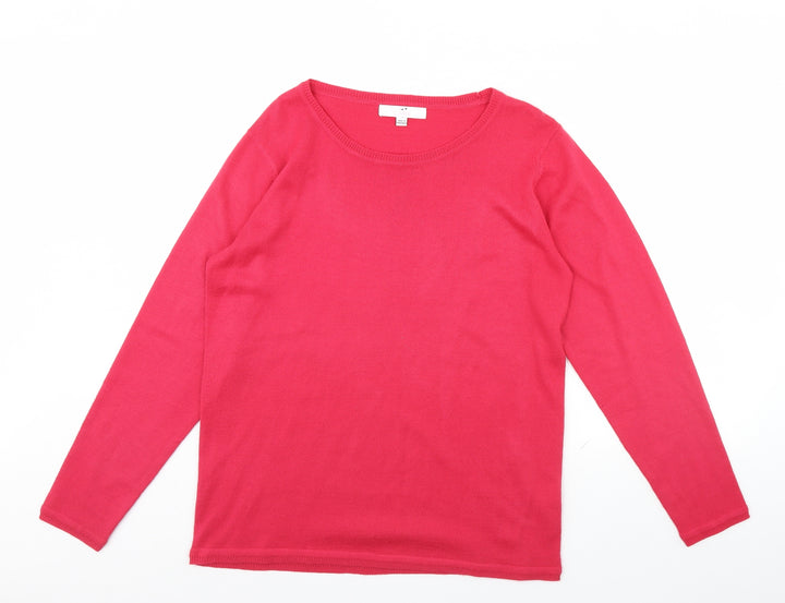 Julipa Womens Pink Pullover Jumper Size 12