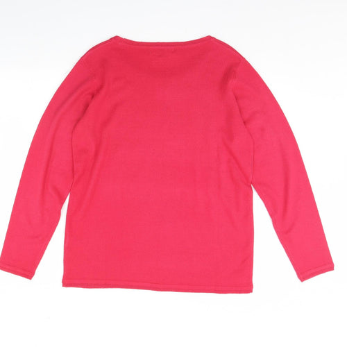 Julipa Womens Pink   Pullover Jumper Size 12