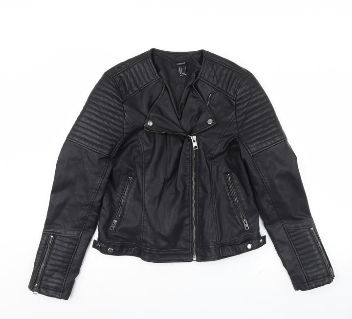 FOREVER 21 Womens Black Jacket Size L
