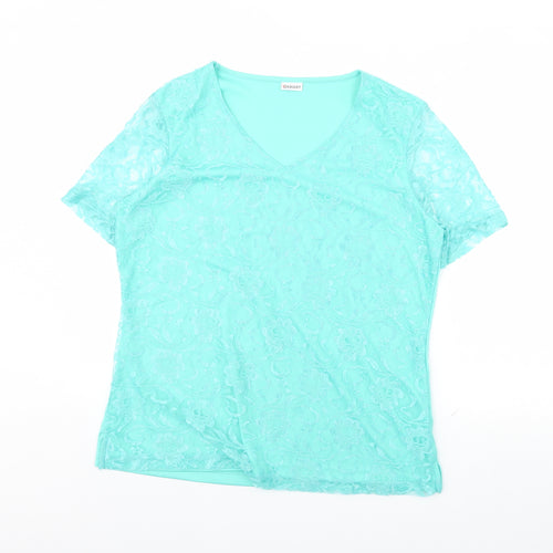 Damart Womens Green   Basic Blouse Size 14