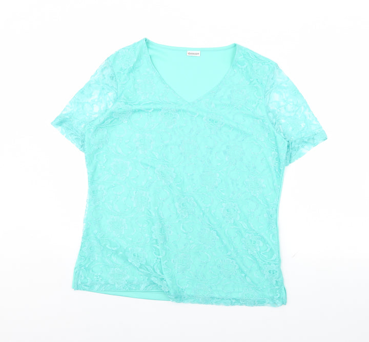 Damart Womens Green   Basic Blouse Size 14