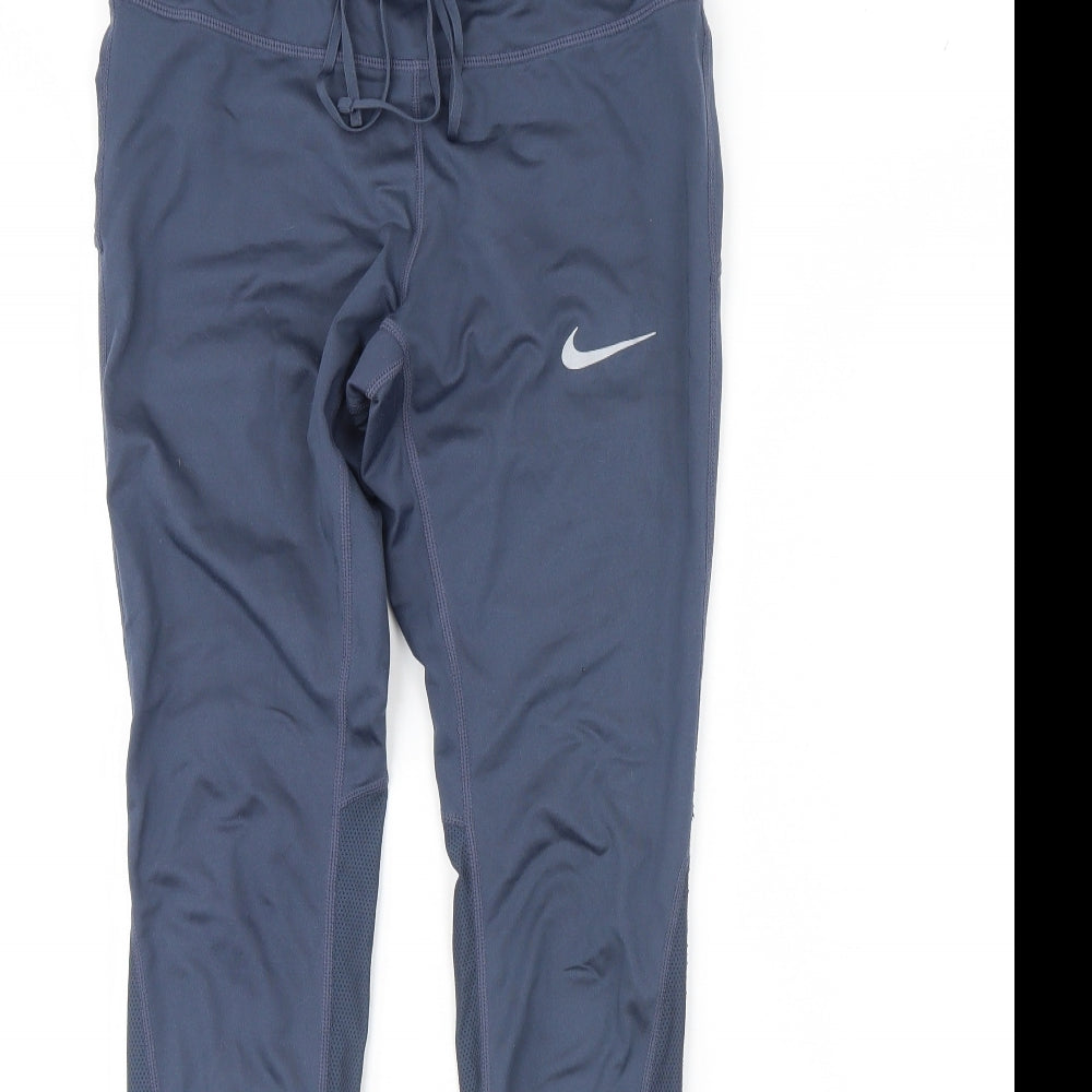 Nike Womens Blue   Compression Leggings Size M L28 in