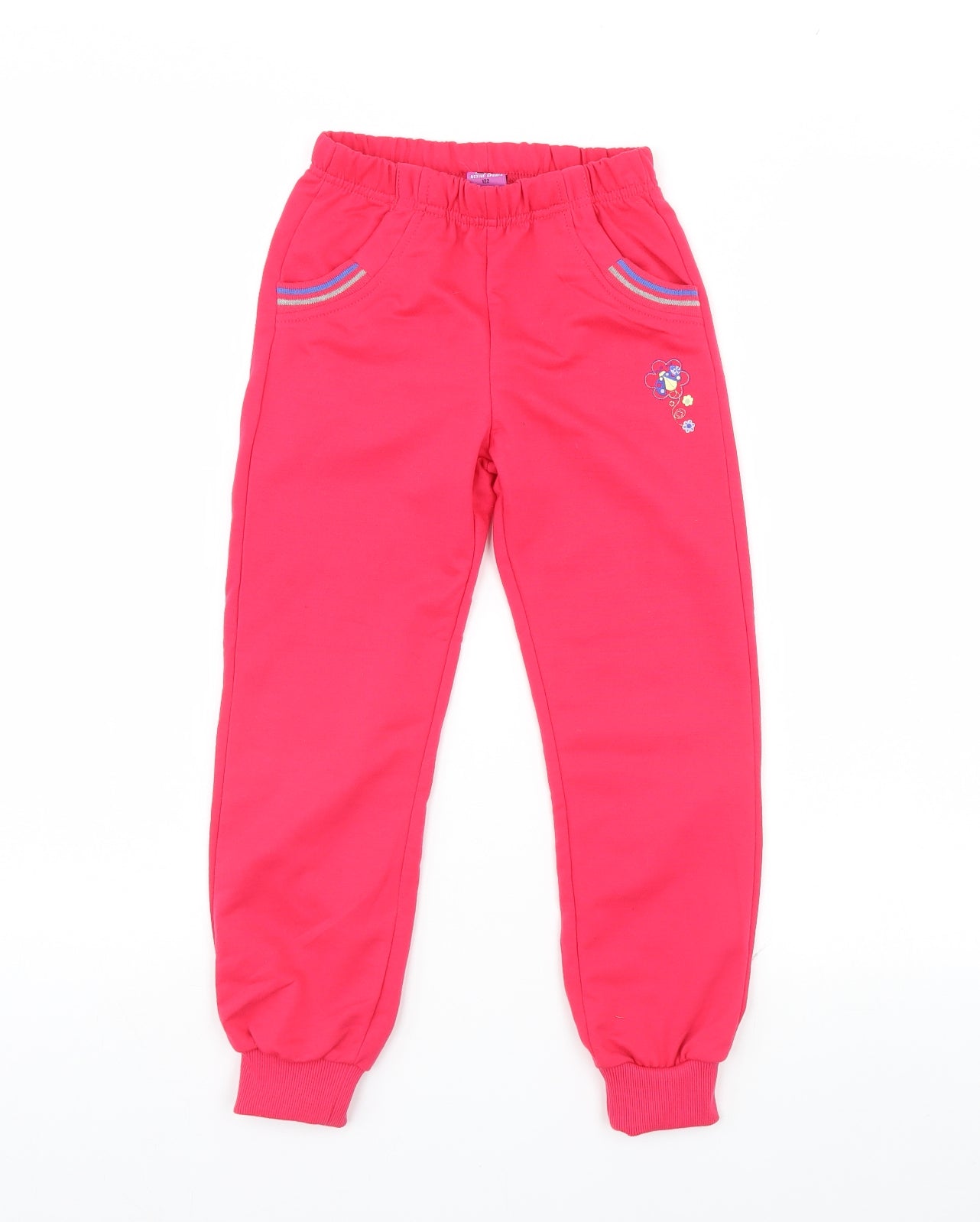 Active Wear Girls Pink   Jogger Trousers Size 7 Years