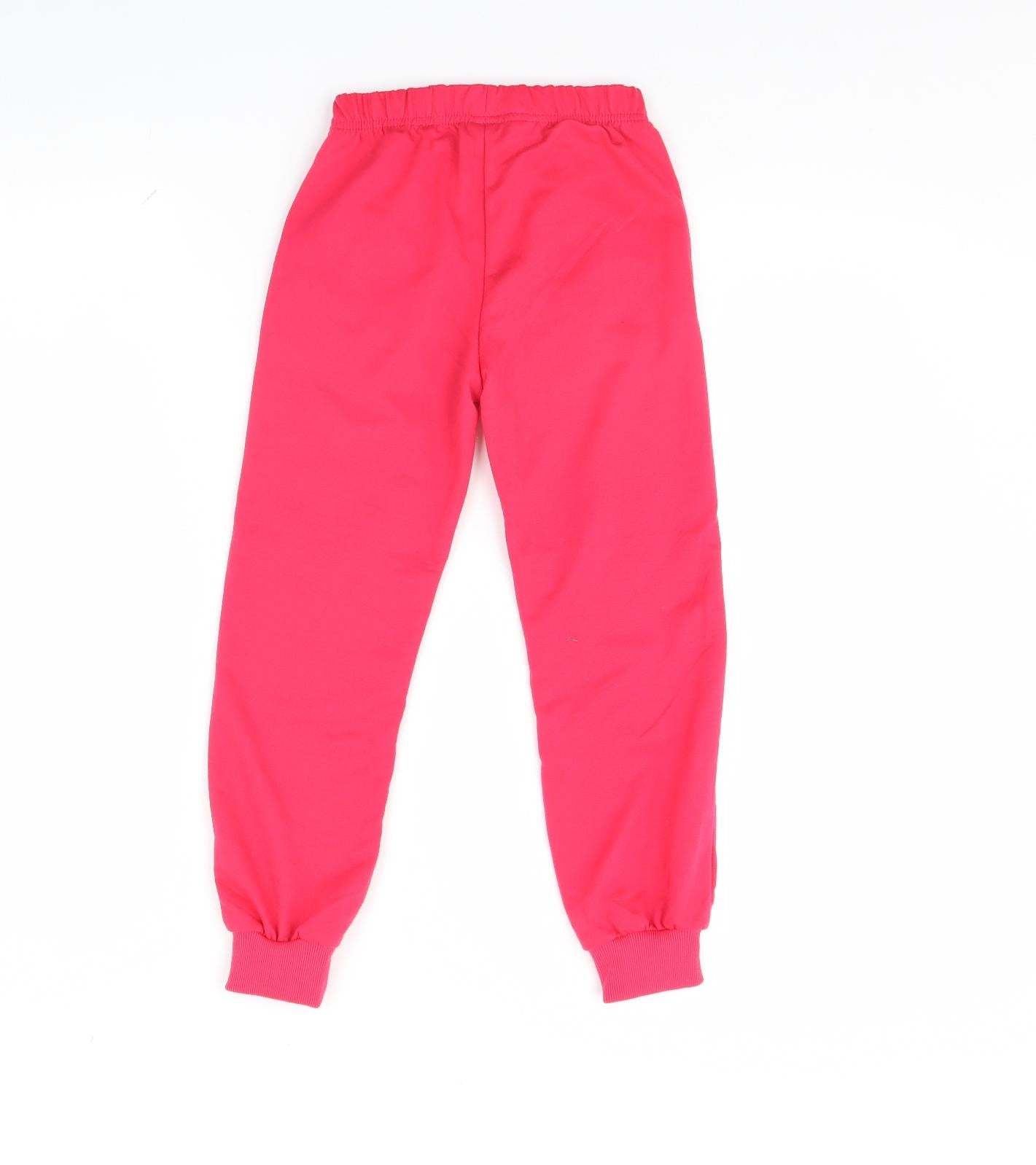 Active Wear Girls Pink   Jogger Trousers Size 7 Years